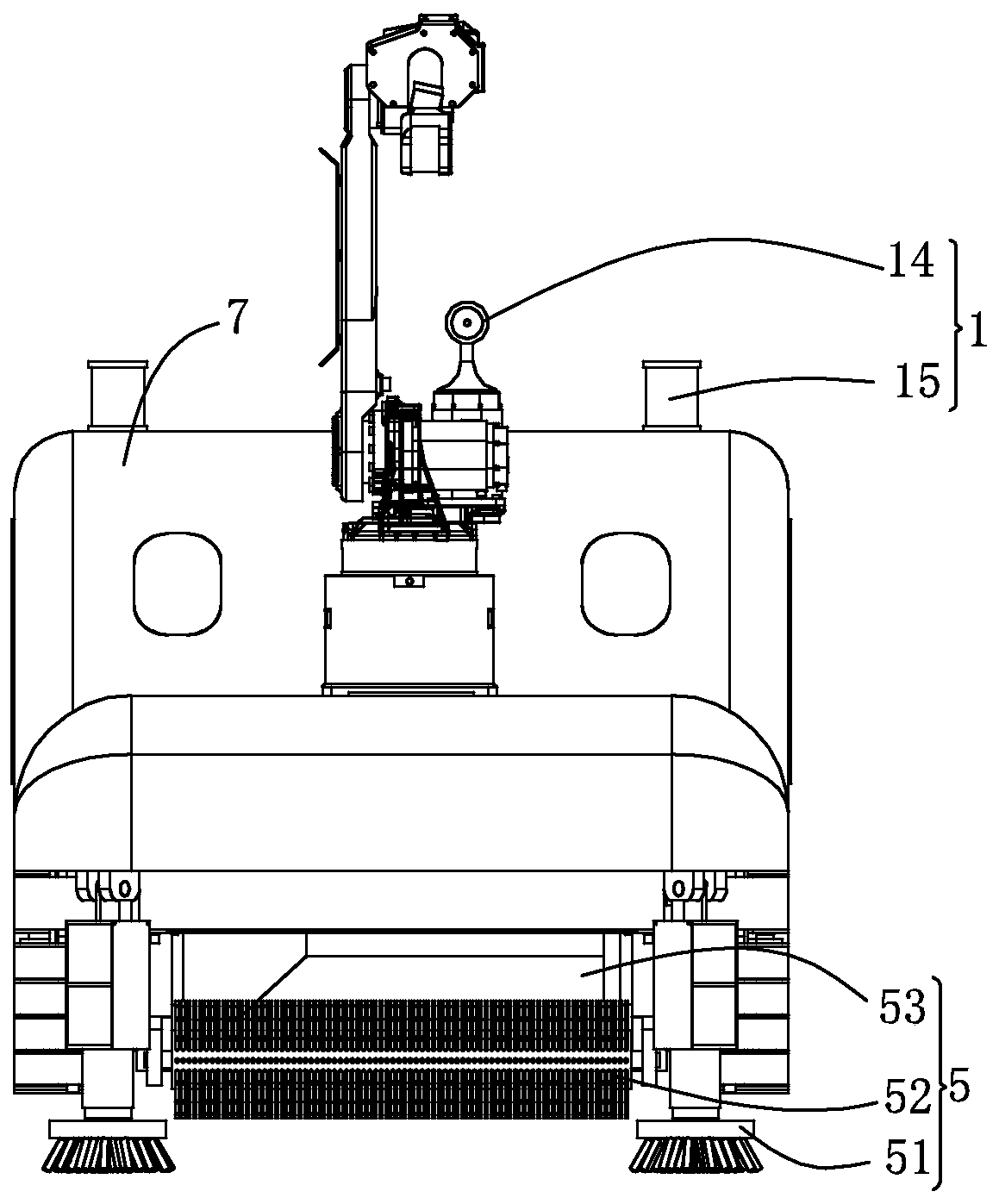 Novel autonomous multifunctional outdoor unmanned sweeper