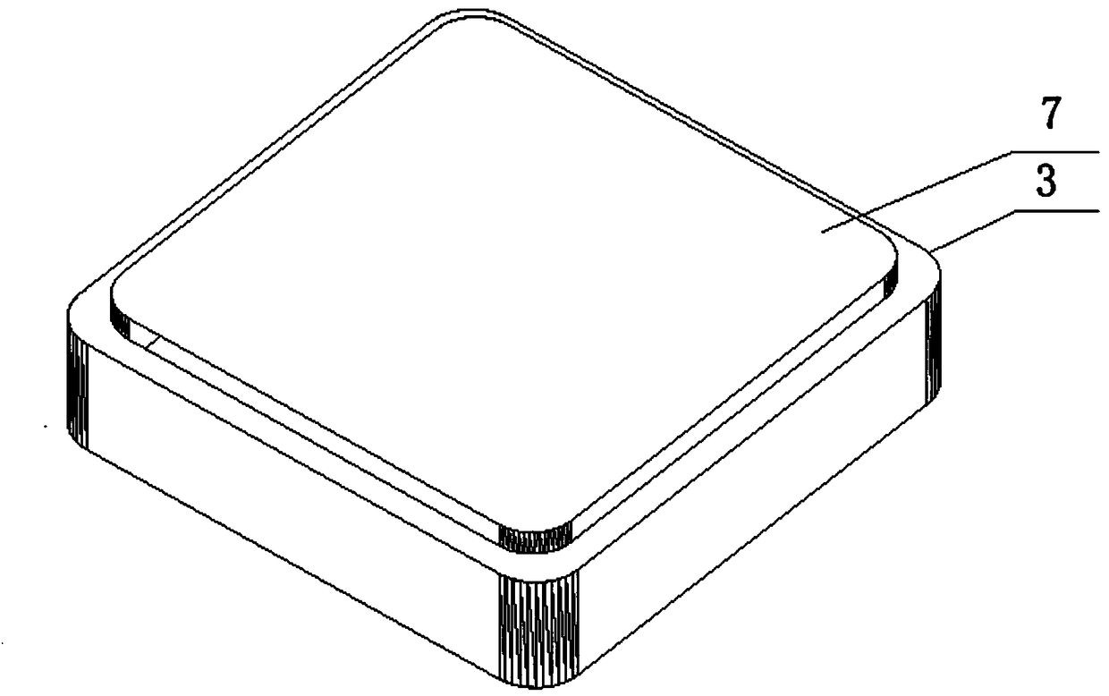 Vertical chip capacitor and manufacturing process thereof