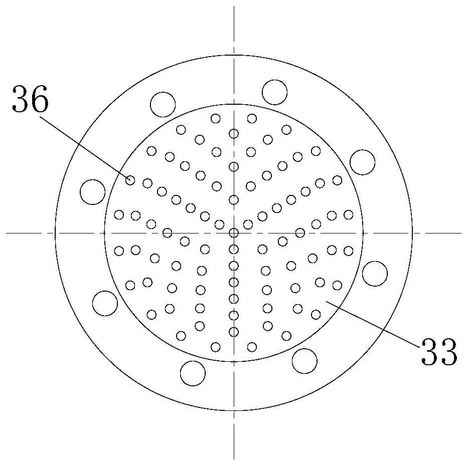 Gas-solid separation fluidized bed spatial characteristic research device and characteristic research method