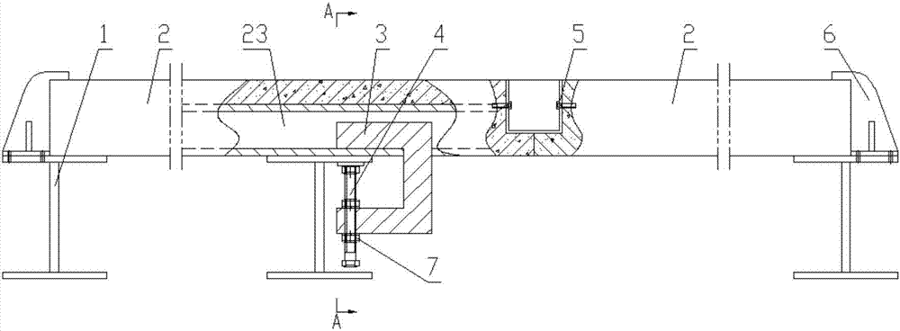 Fully-fabricated steel-prefabricated concrete floor slab composite beam