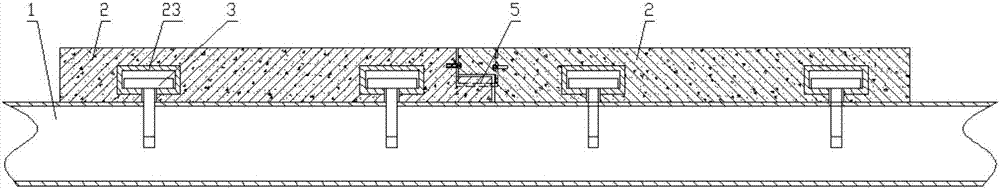 Fully-fabricated steel-prefabricated concrete floor slab composite beam