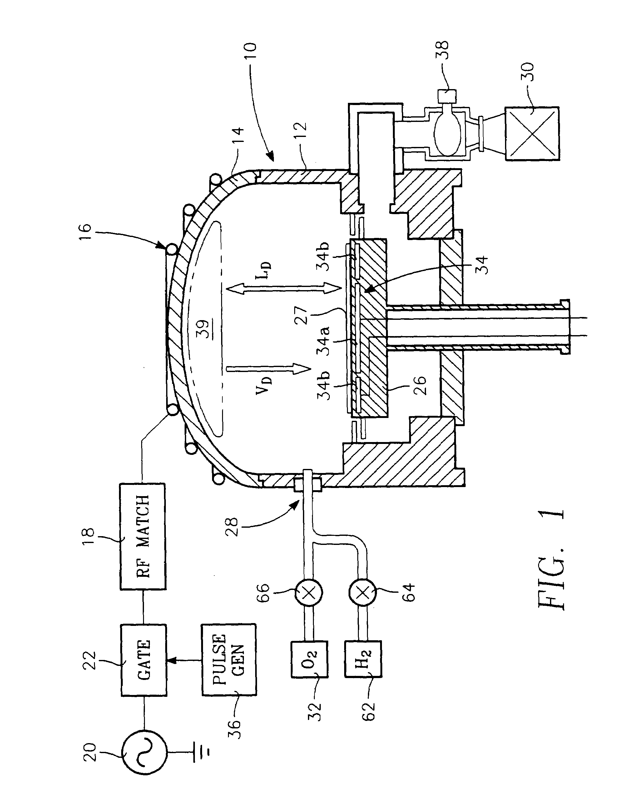 Selective plasma re-oxidation process using pulsed RF source power