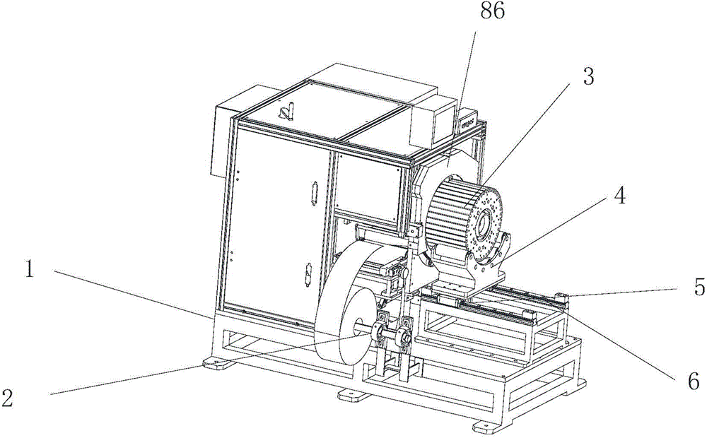Fan stator paper inserting machine