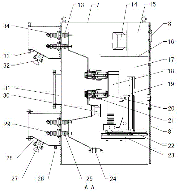 Handcart type mining flameproof high-pressure vacuum switchgear cabinet