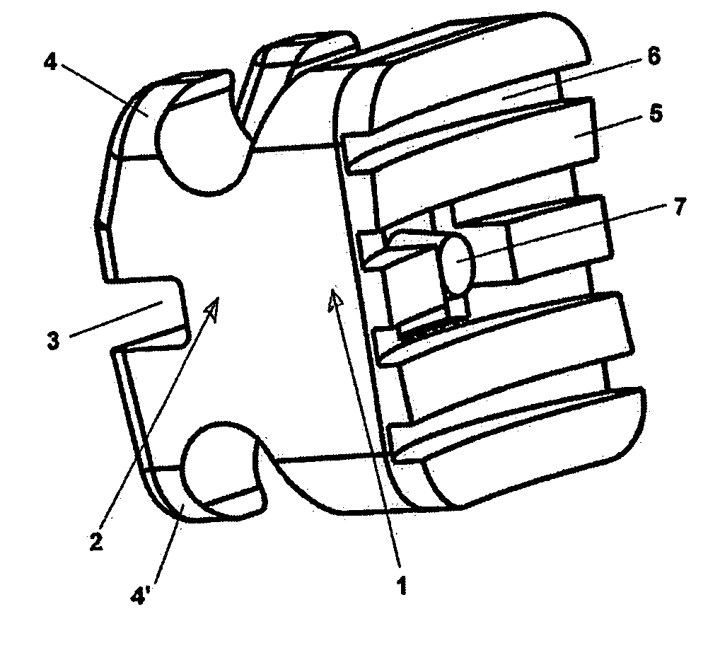 Plastic bracket with mechanical retention and production method thereof