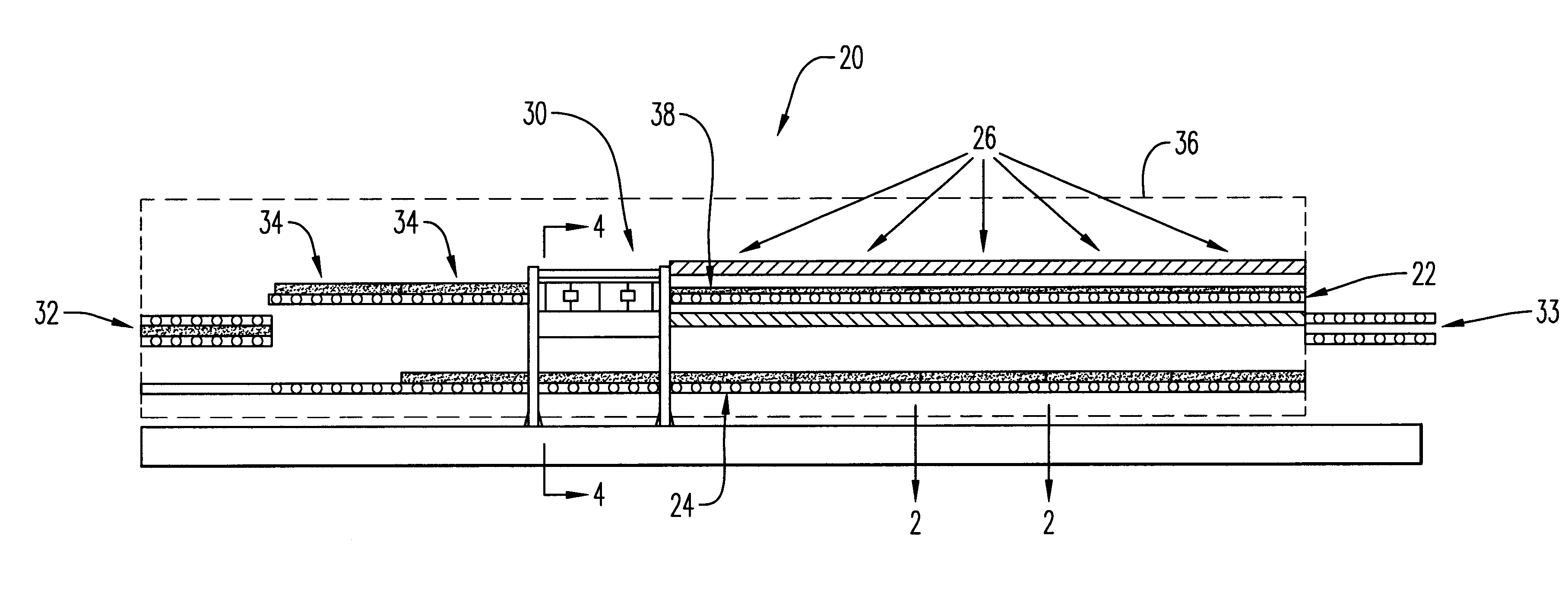Method for continuously producing expanded thermoformable materials