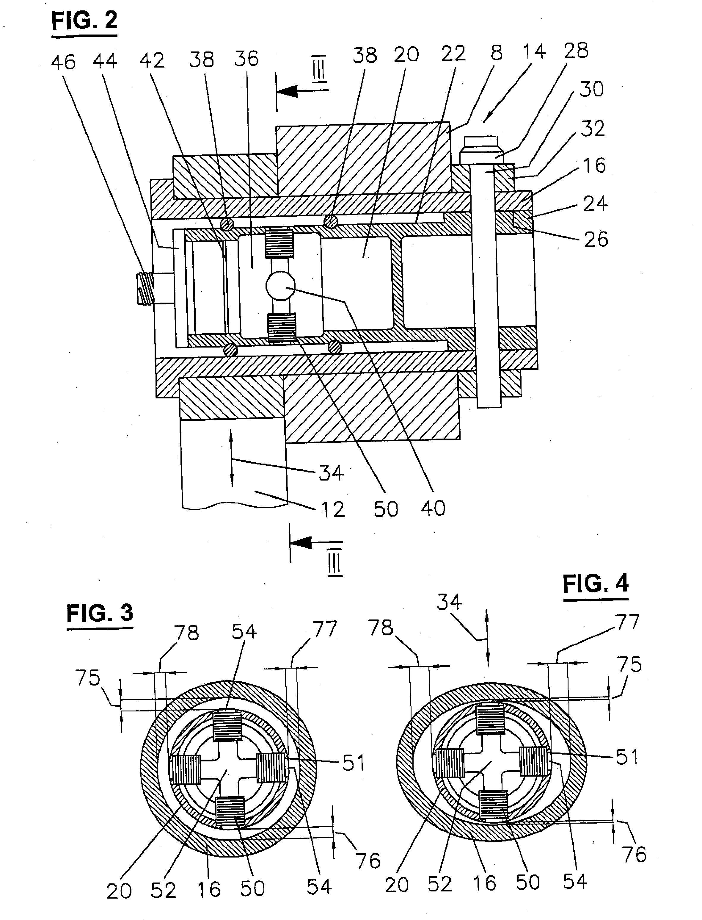 Force-sensing device for vehicle running gears