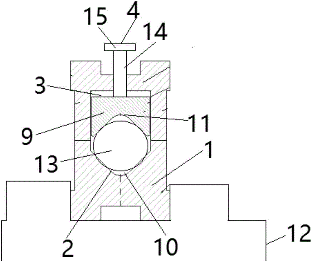 Connecting shaft pin hole machining device