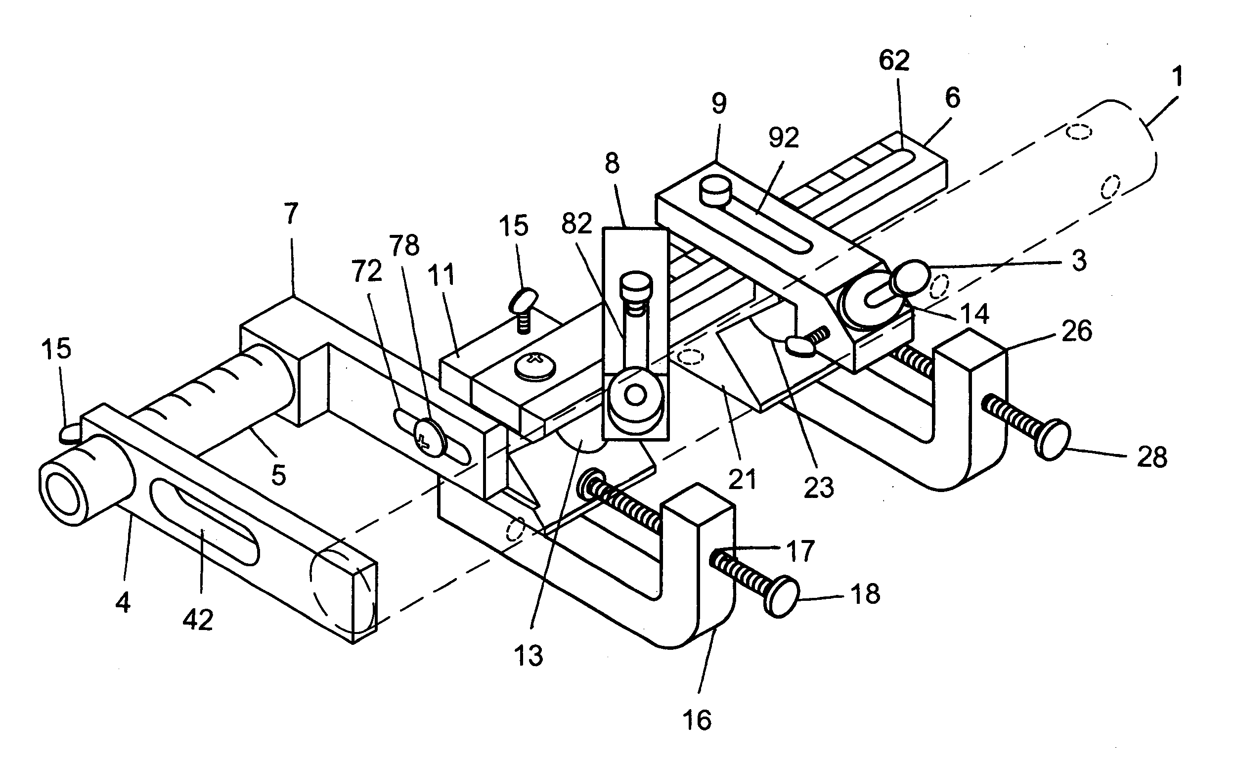 Fixturing device for drilling workpieces