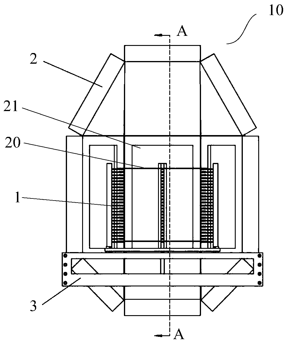 Workpiece caching device, device front-end module and semiconductor device