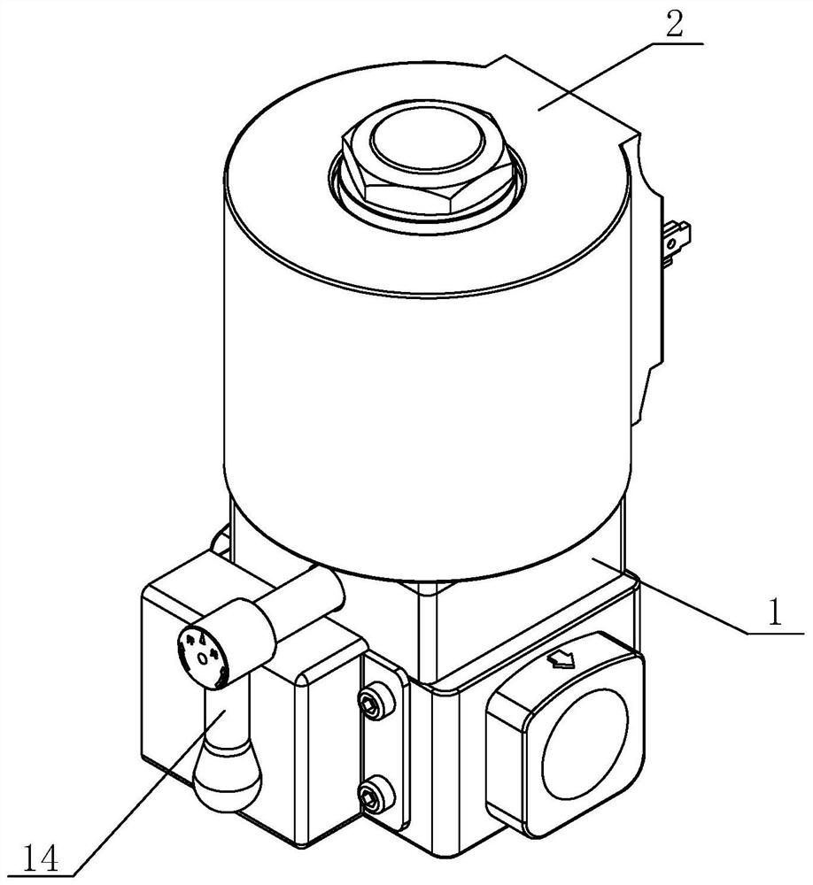 Fire-fighting electromagnetic valve capable of detecting opening state and closing state