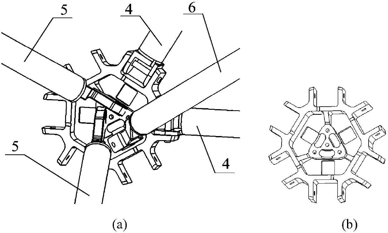 Expandable combined unit and large-space expandable mechanism with same