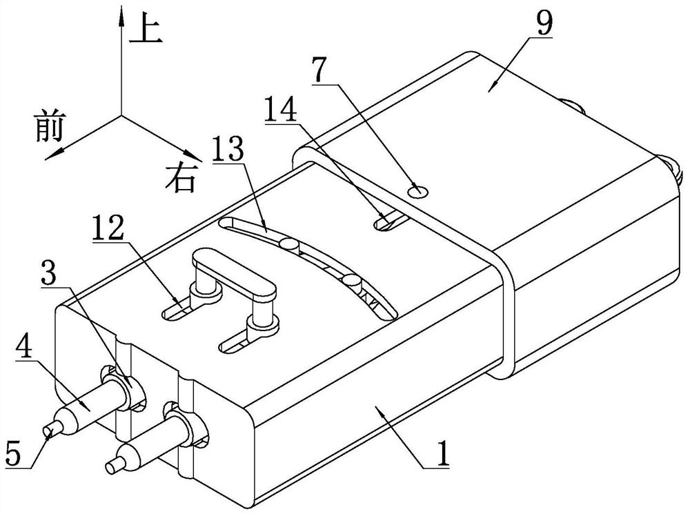 A telescopic test probe with integrated calibration device