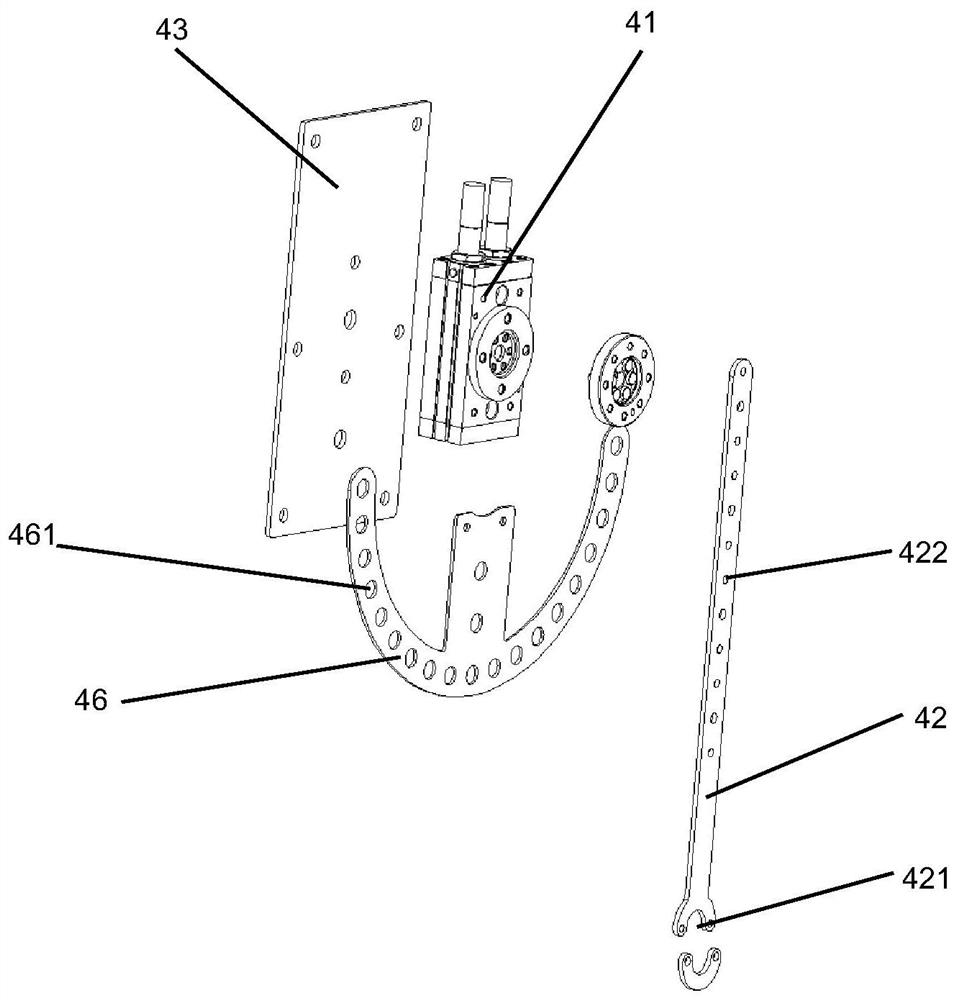 A test device for wire swing wear under simulated strong wind environment