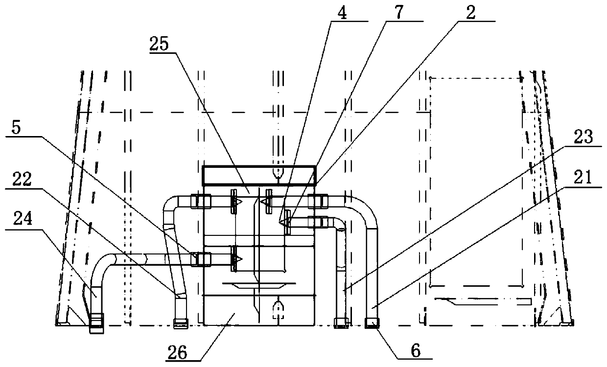 Venting system for liquid tank of ship
