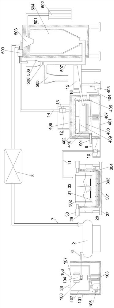 Method and equipment for industrially preparing low-GI lotus root starch