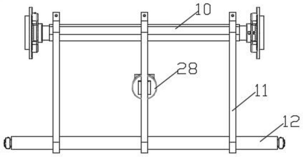 Production process of degradable packaging paper and production equipment