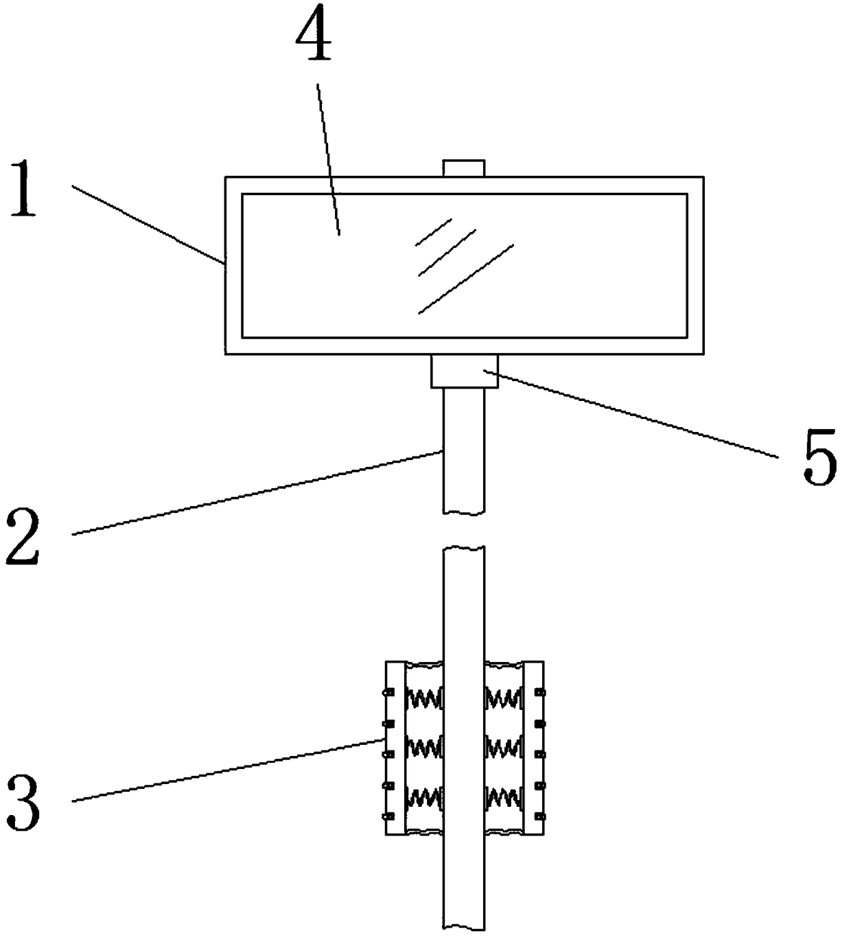 Intelligent road traffic display board with anti-collision protection function