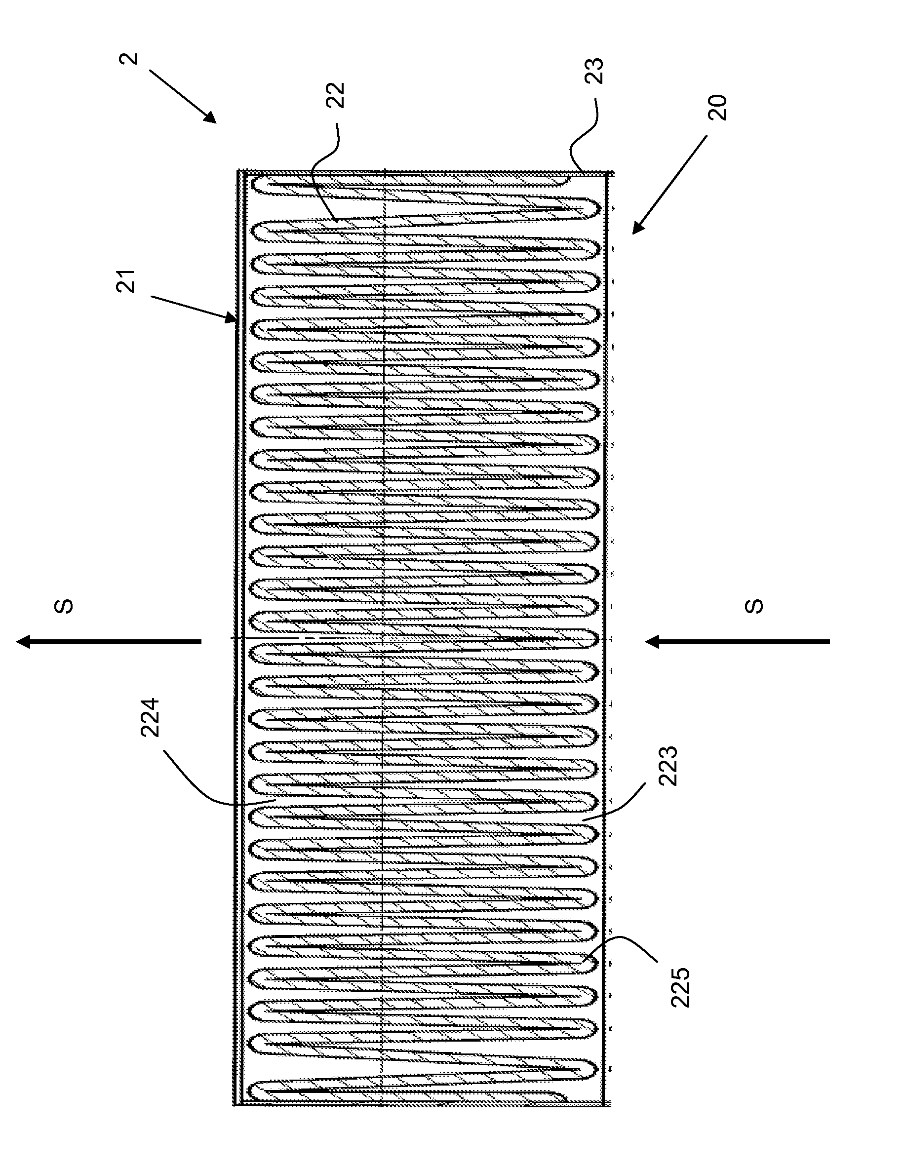 Filter element for an extractor hood and extractor hood