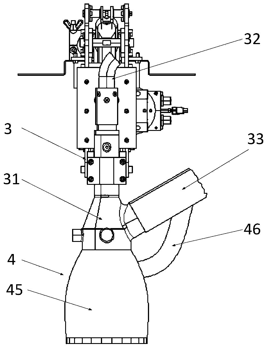 Magnetic attraction specialized robot working system and implementing method thereof