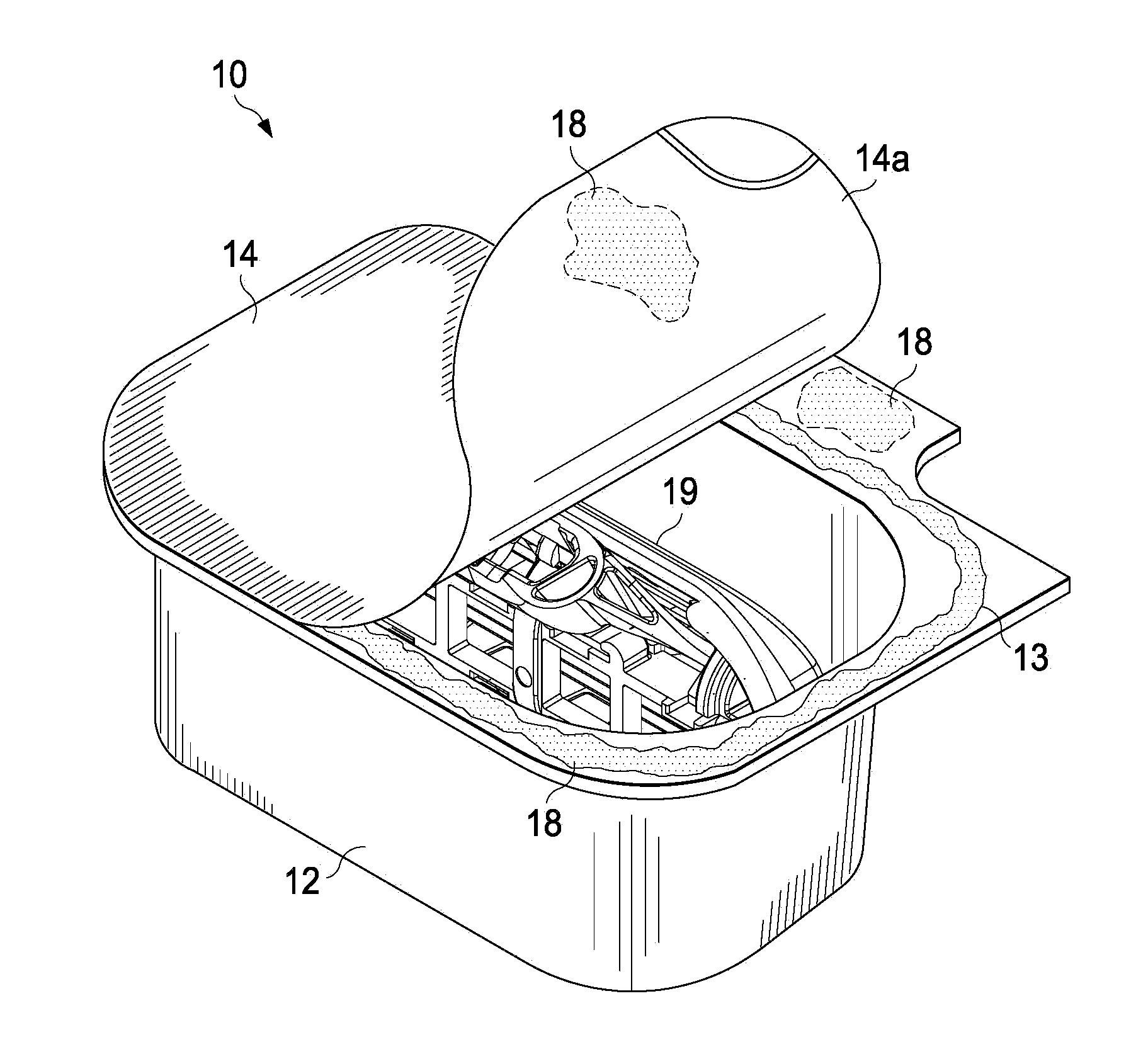Package with Internal Sensory Elements