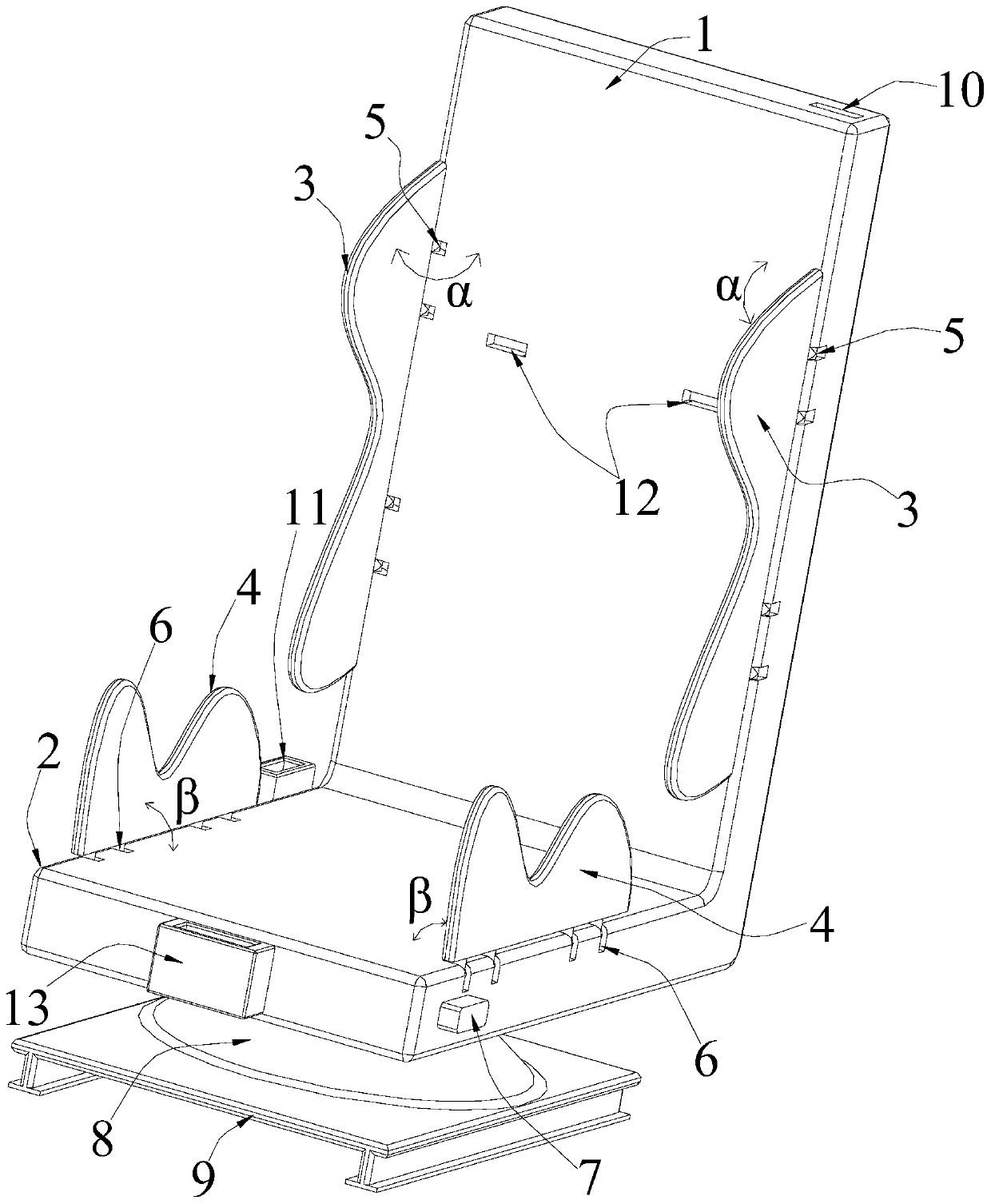 Intelligent automobile seat with high adaptability