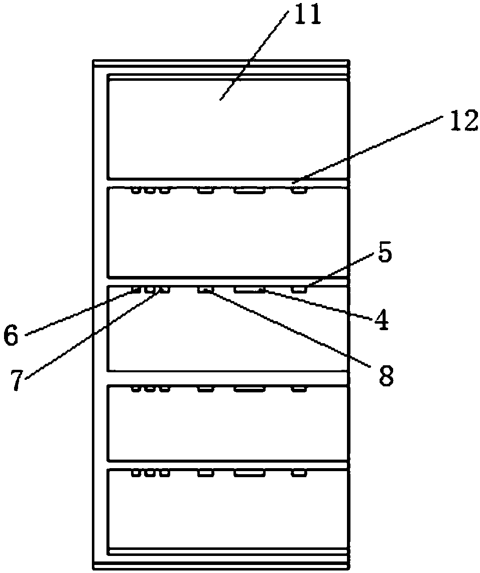 An intelligent food storage device, storage method and refrigerator using the device