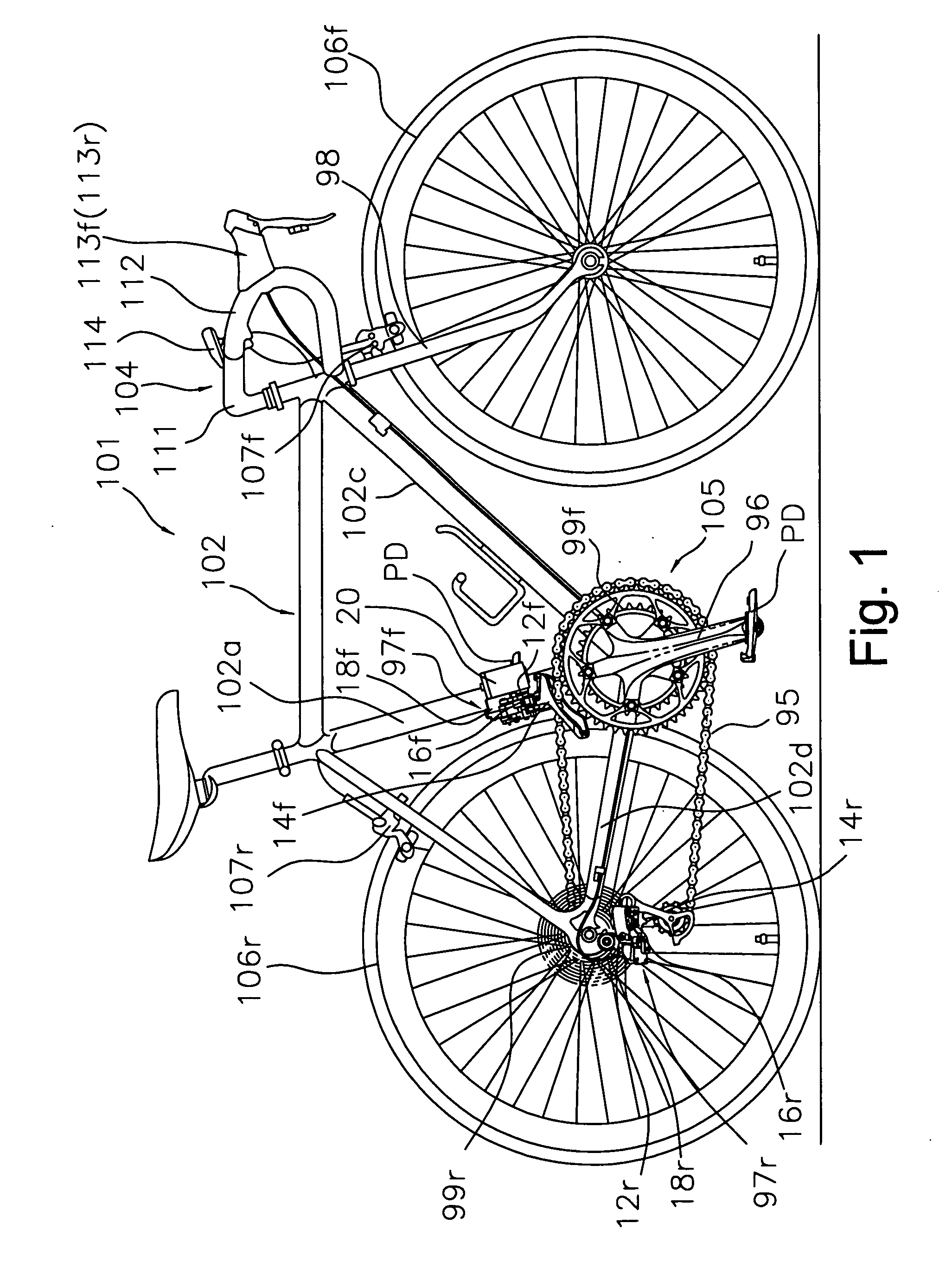 Bicycle display device