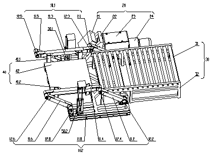 A parallel four-bar linkage device