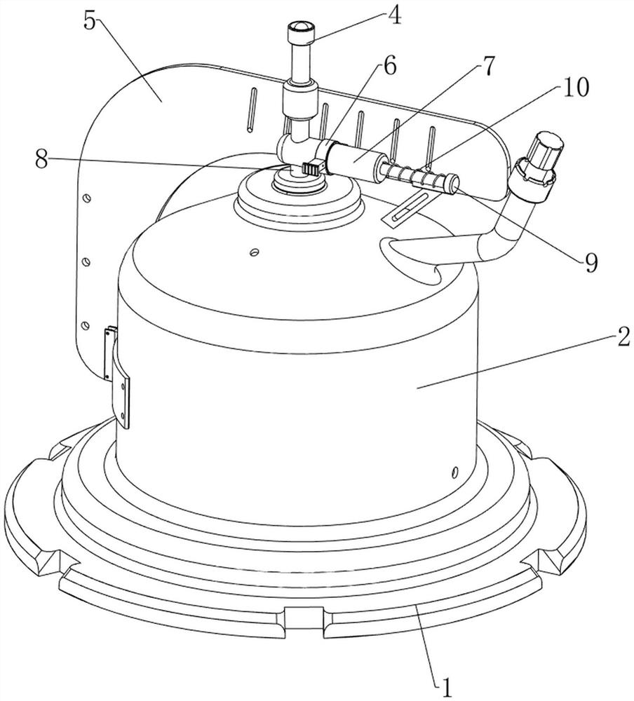 Water dissolving and atomizing device for biological perfume