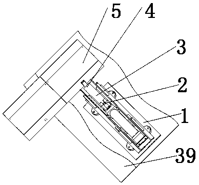 Simulation experimental device for push-loose process of scraper conveyor under downhole complex ground condition