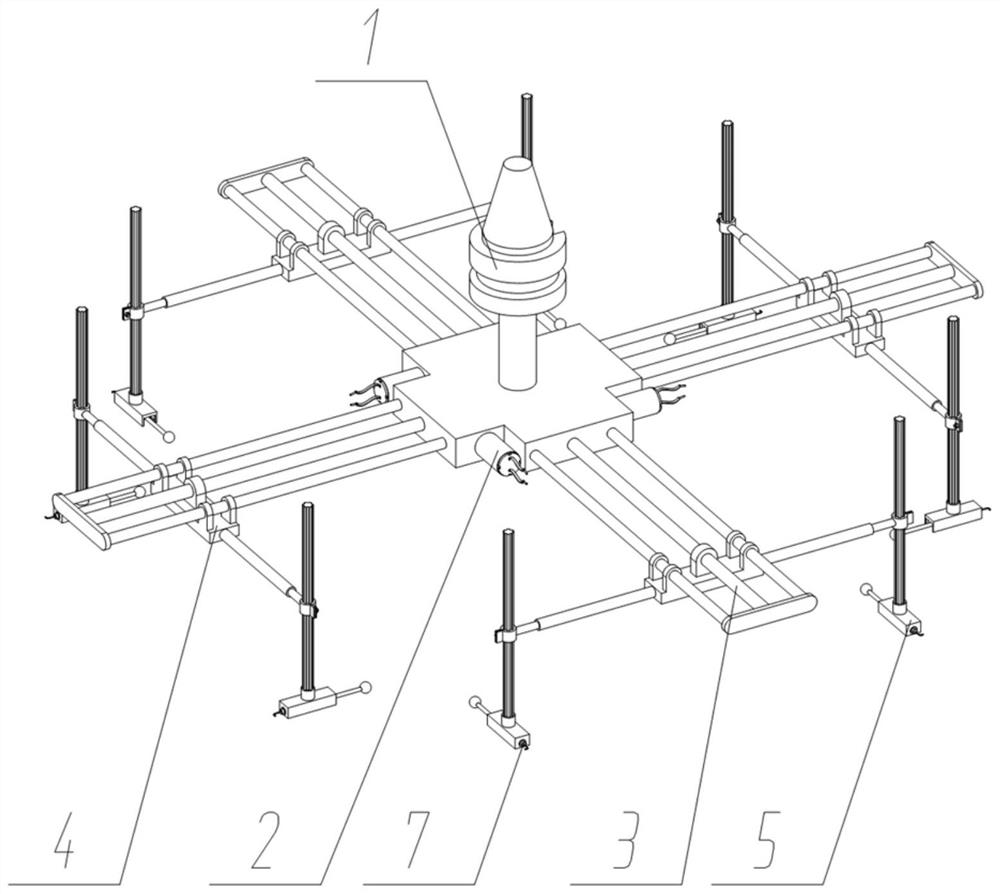 CNC machine tool rapid tool setting device