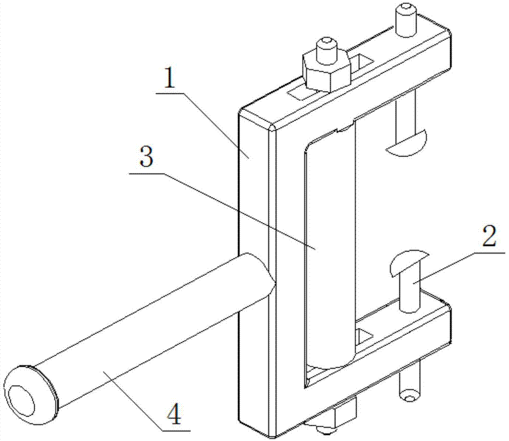 Laminating device for protective film of automobile door