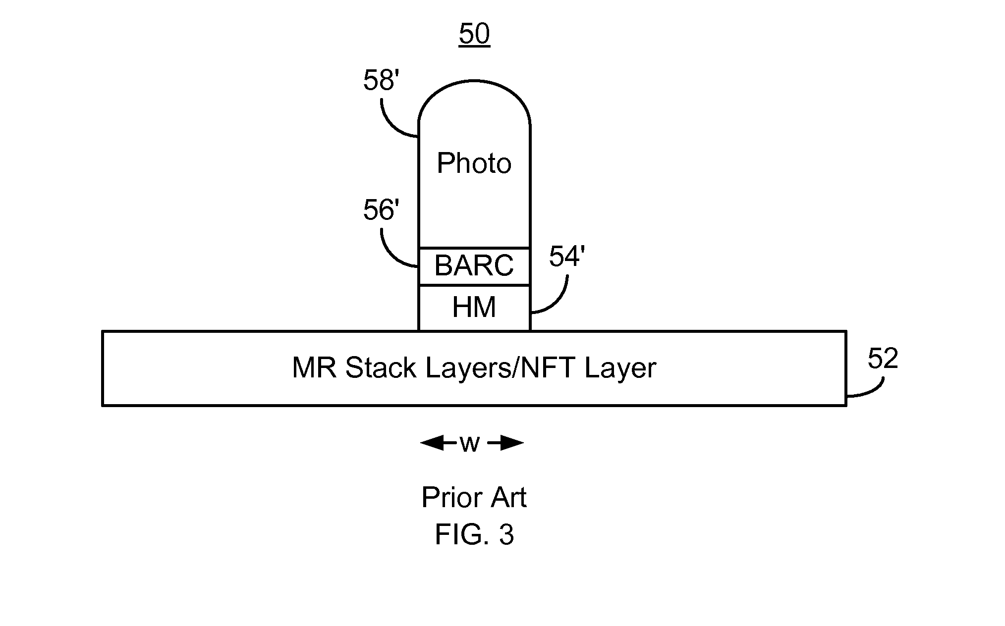 Method and system for fabricating a narrow line structure in a magnetic recording head