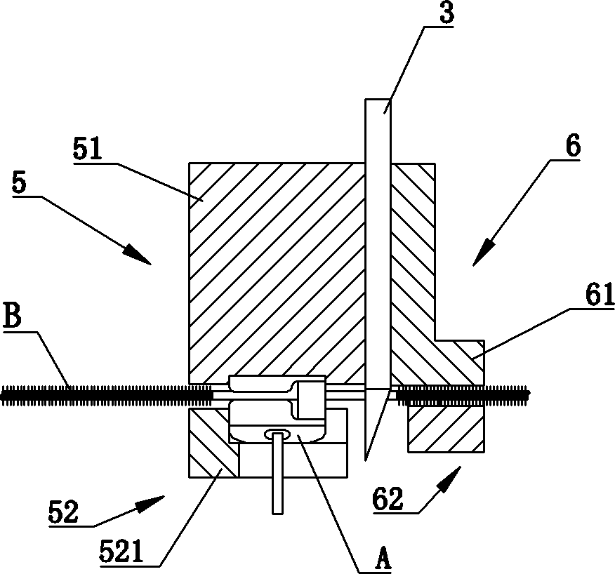 Double closed zipper automatic head threading machine