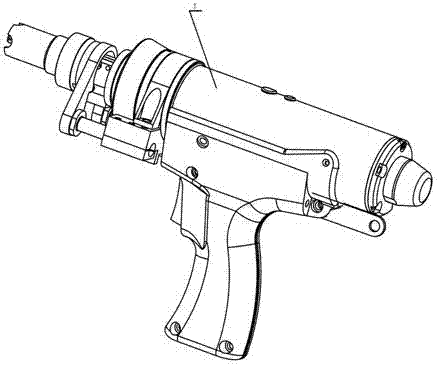 Drawn-arc stud welding gun driven by linear motor and welding method of welding gun
