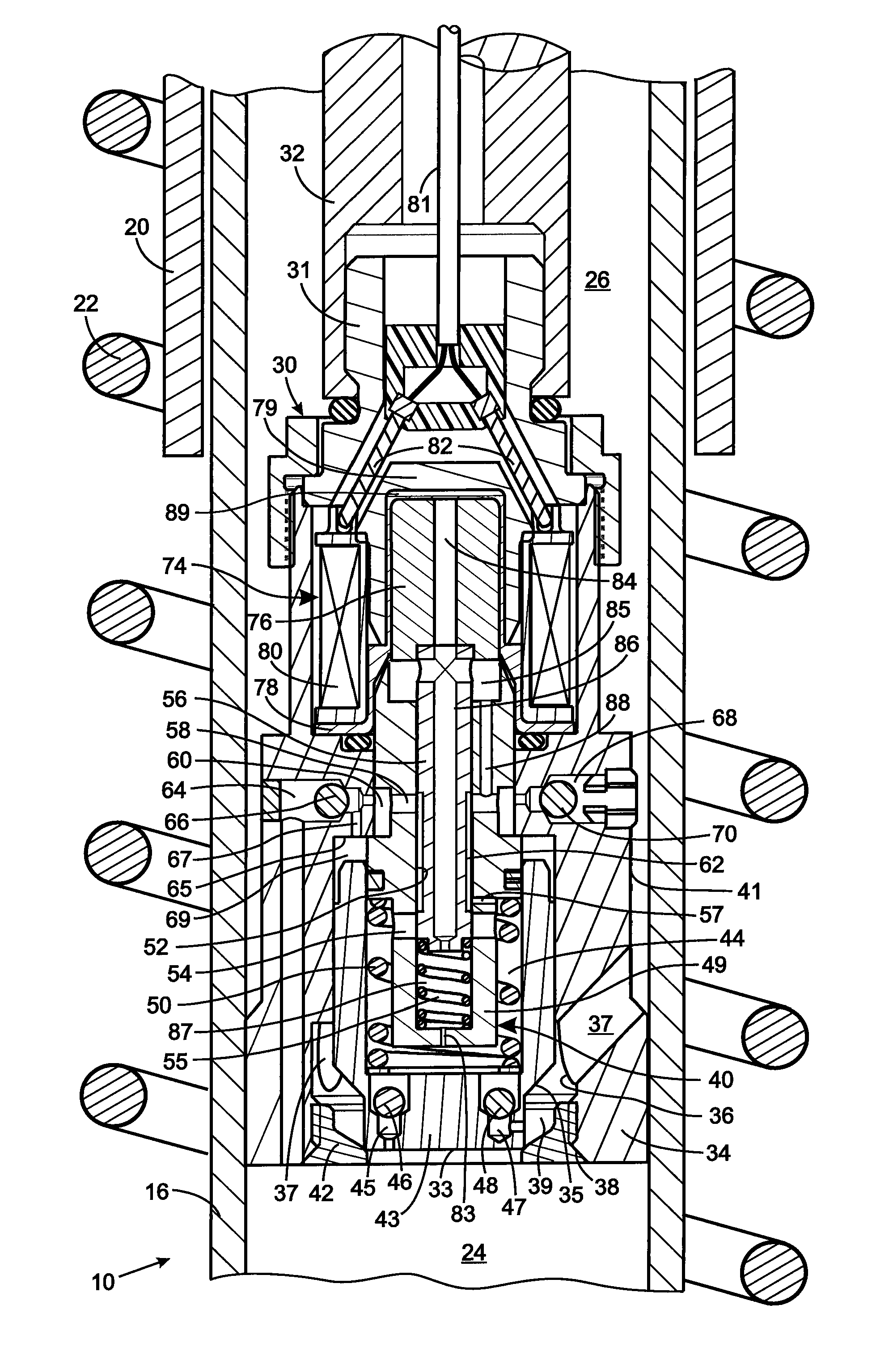 Piston With An Integral Electrically Operated Adjustment Valve For A Hydraulic Vibration Damper