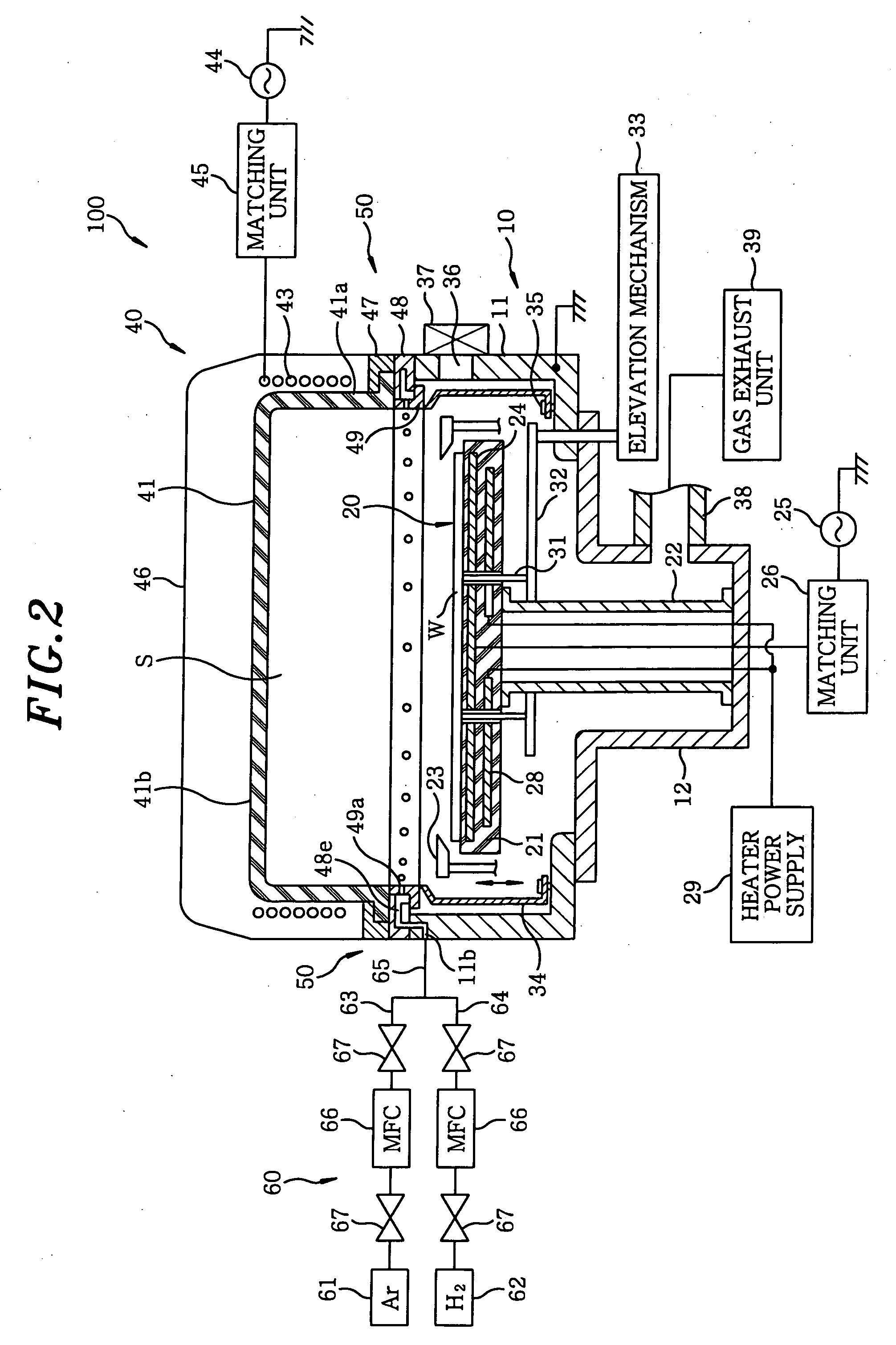 Process gas introducing mechanism and plasma processing device
