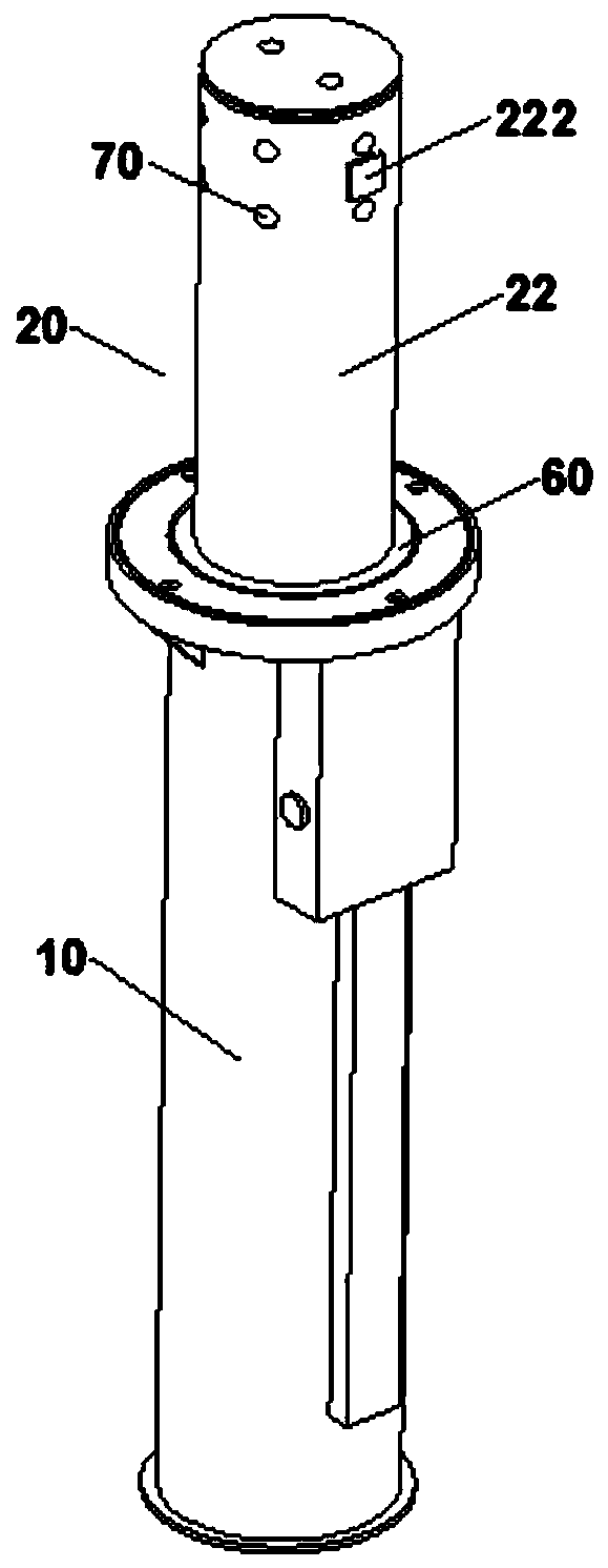 Lifting column convenient to maintain and working method thereof