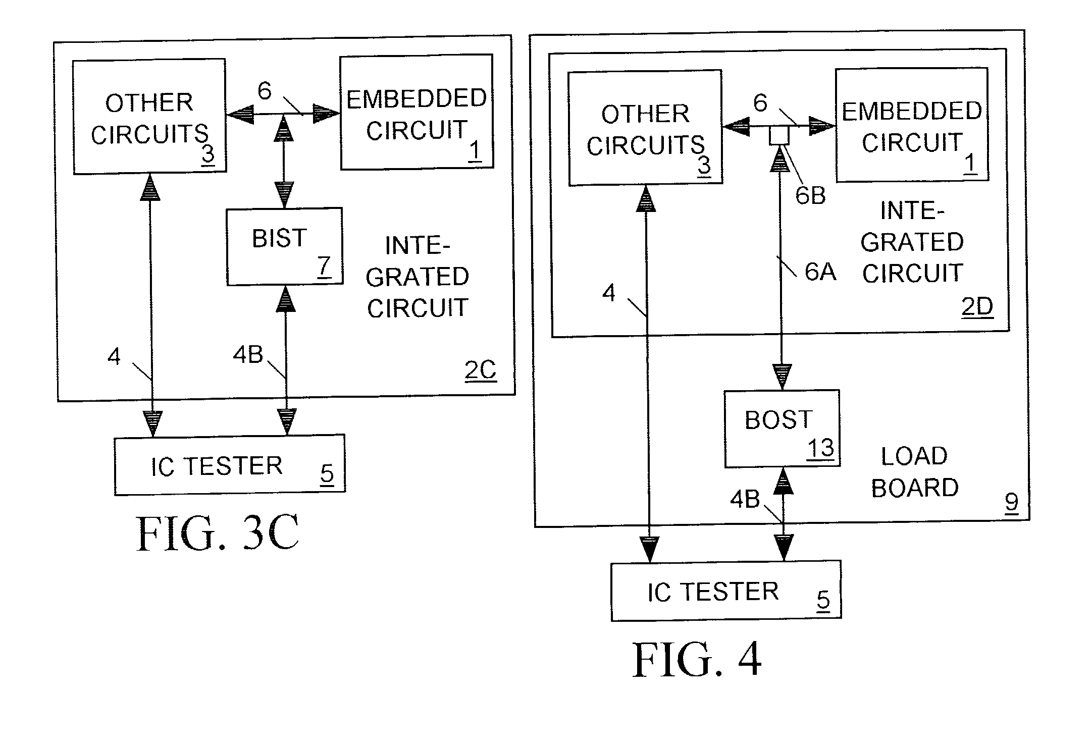 Partitionable embedded circuit test system for integrated circuit