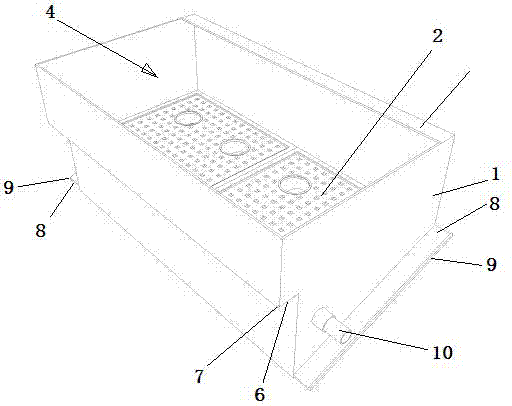 Water storage and supply module for plant planting on slope roof