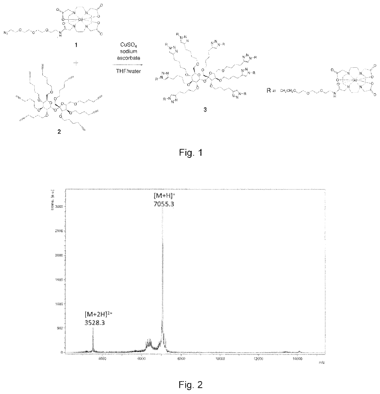 Method and compositions for orally administered contrast agents for MR imaging