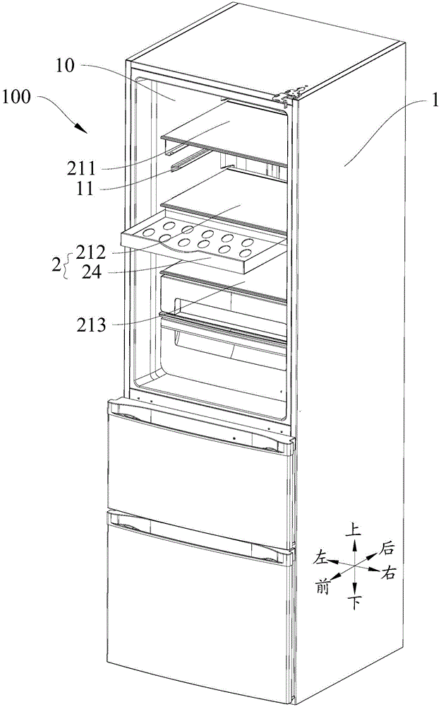 Storage rack assembly for refrigerator and refrigerator with same