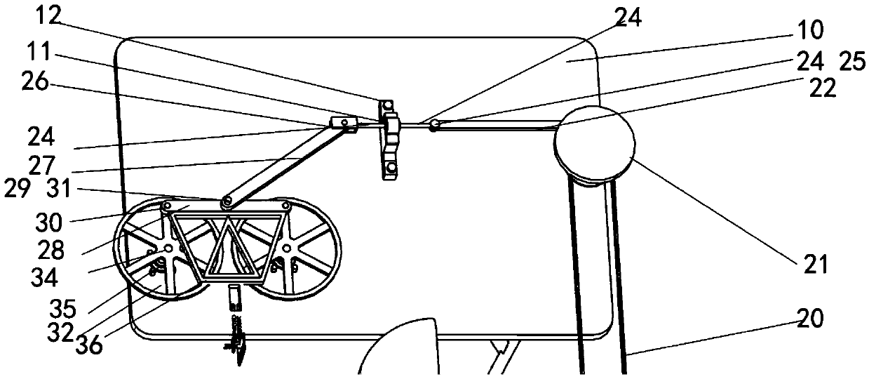 Electromechanical-control head scraping mechanism