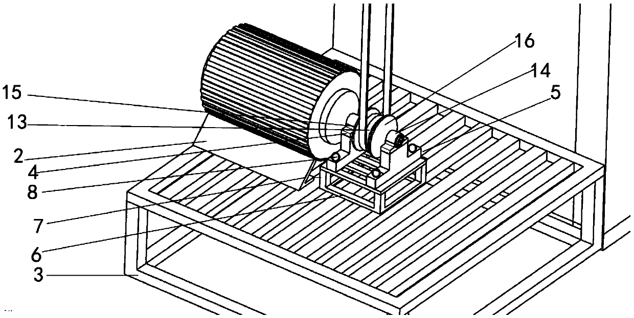 Electromechanical-control head scraping mechanism