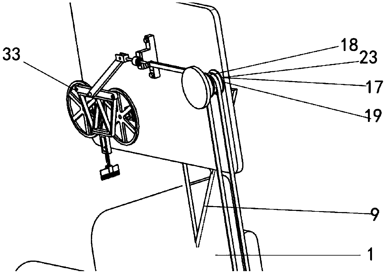 Electromechanical-control head scraping mechanism