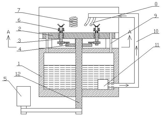 Quenching system for realizing uniform quenching of gears