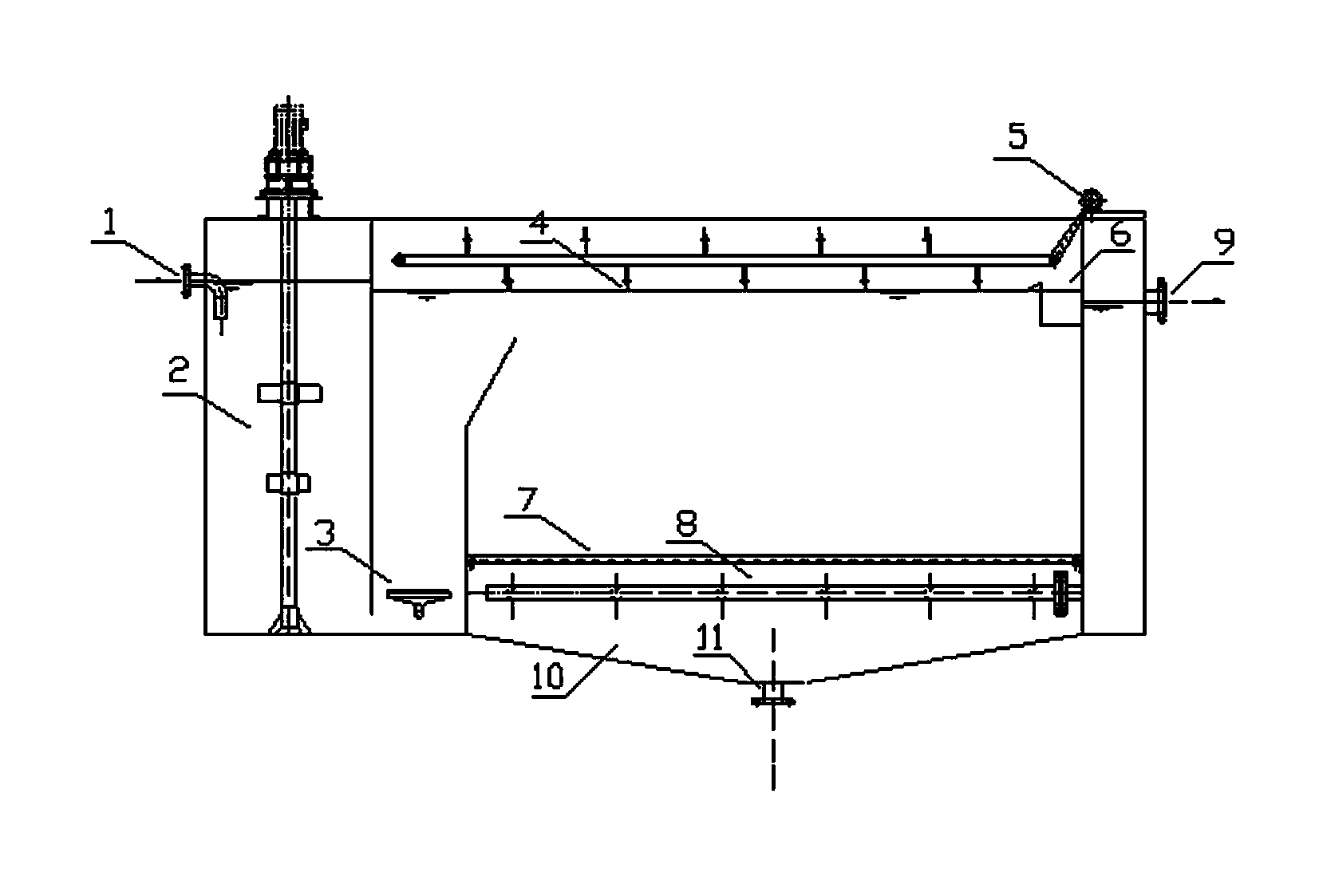 Double-effect air-floatation algae-laden water treatment apparatus and treatment technology thereof
