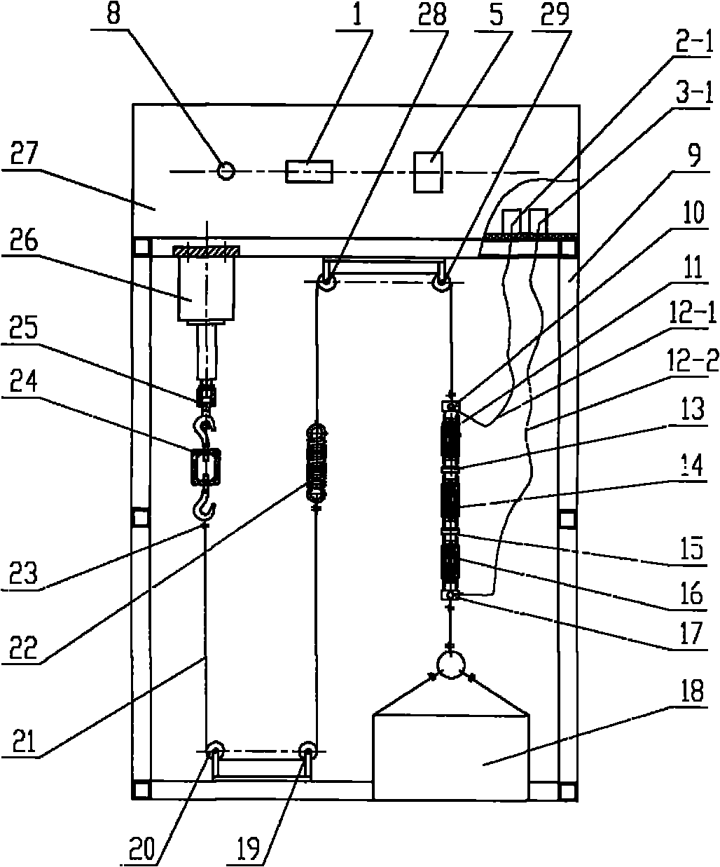 Test method and device thereof for reciprocating tensile fatigue testing of safety break-away valves for oiling machines
