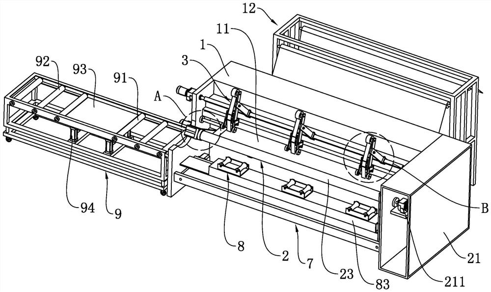 Automatic winding device integrating winding, packing and unloading